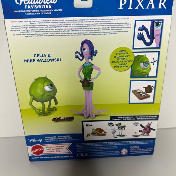 Disney Pixar Monsters Inc. Mike Wazowski and Celia Featured Favorites Figures - Picture 2 of 5